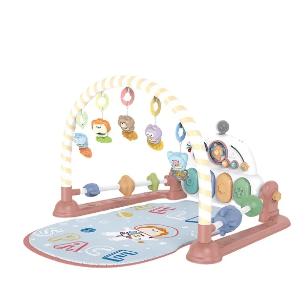 Multi-Function Musical Bluetooth Piano Pedal Soft Toys Infant Fitness Frames With  Rattles Baby Play Mat with Music