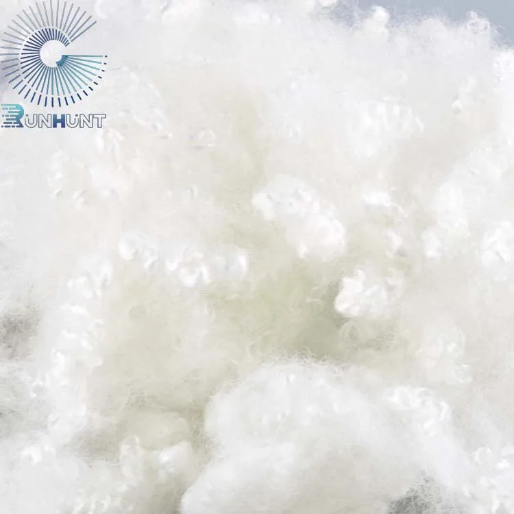 RUNHUNT Regenerated HCS 3D 7D 15D 32 51 64mm Recycled Polyester Hollow Fiber For Pillow
