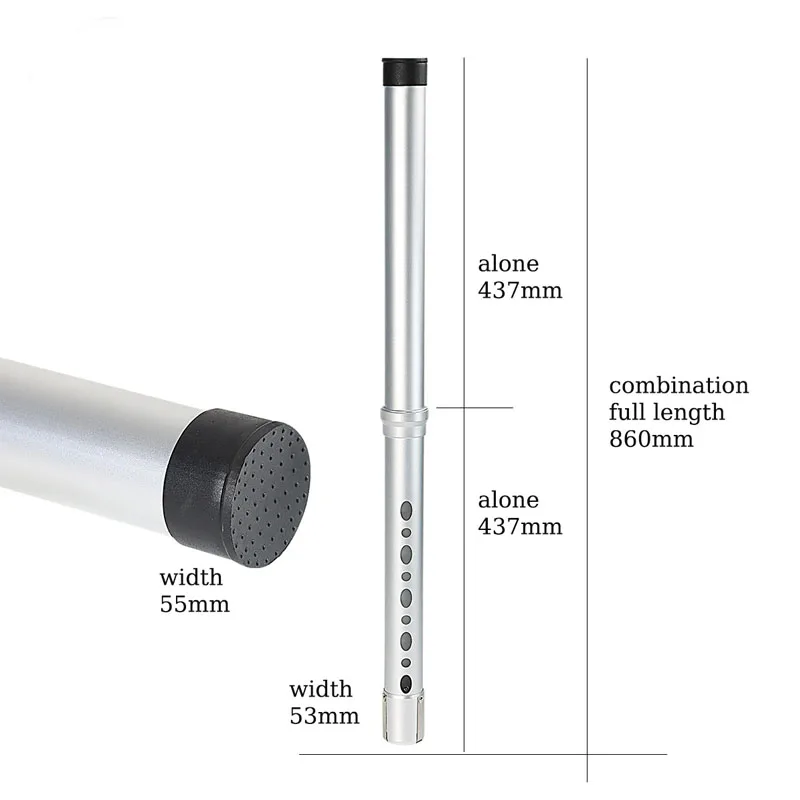 Golf balls packing tube Aluminium Tube Detachable Golf Ball Picker Collector for water and bushes