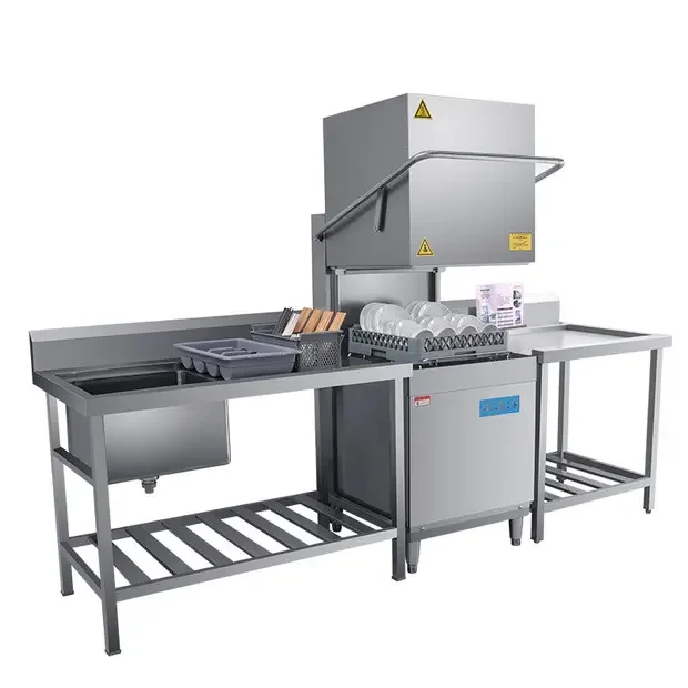 Commercial Automatic Hood Type Dishwasher