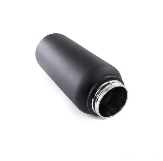 32 oz Stainless Steel Vacuum Wide Mouth Water Flask with Leakproof Lid Standard Metal Canteen with Wide Rotating Handle for Cam