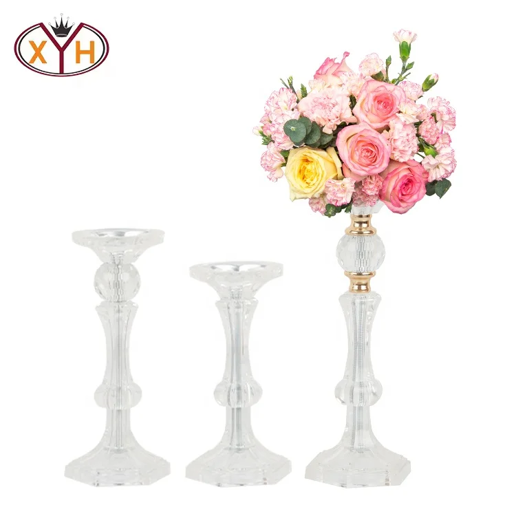 Высококачественная Современная прозрачная Свадебная декоративная акриловая ваза для цветов