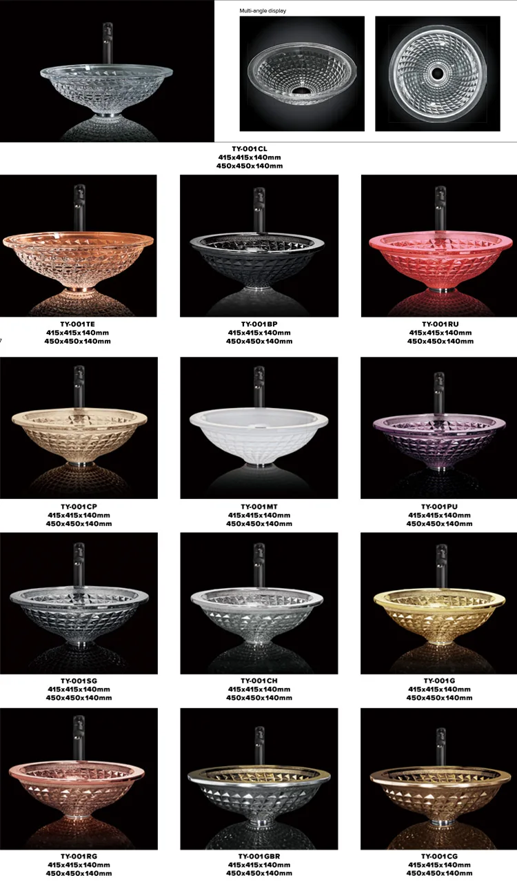 Luxury Minimalist Design Shell Shape Glass Art Basin Countertop Wash Basin Crystal Clear Bathroom Sinks