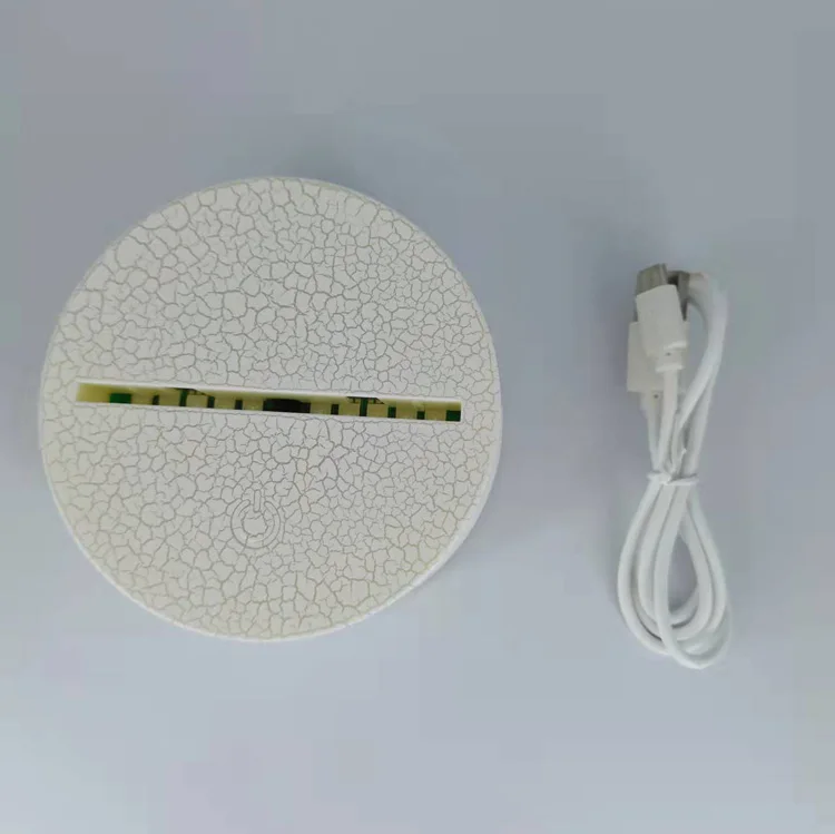 Cartoon Cute Customized shape Acrylic 3D LED Lamp Baby Night Light Sleeping Lighting LED night light base