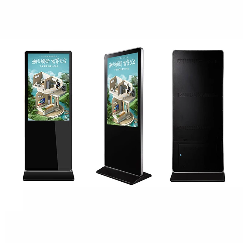 Customizable floor portable smart double sides standing digital signage digital signage displayer