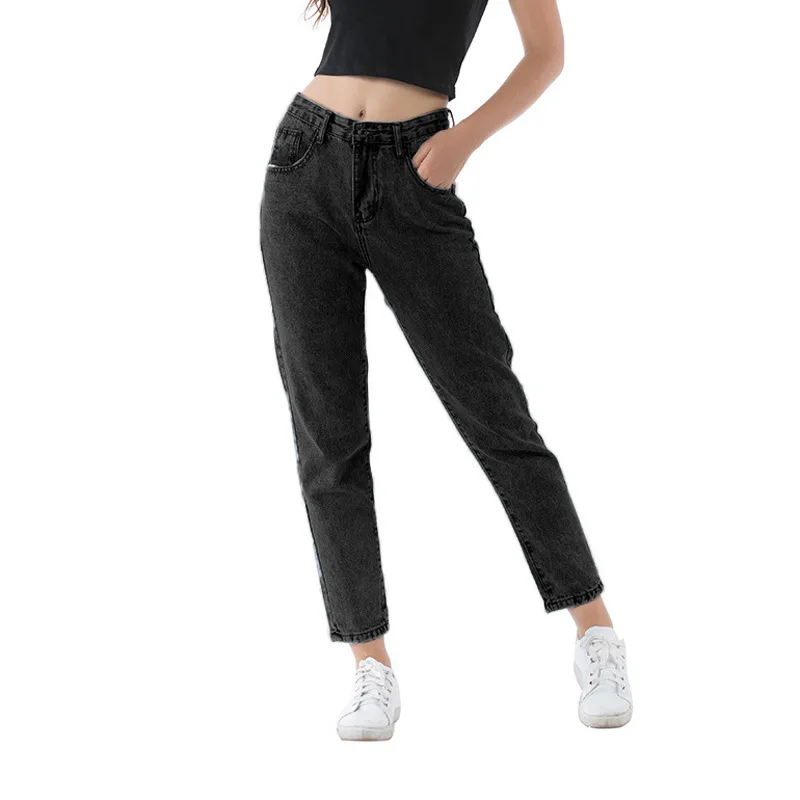 Wholesale OEM Ladies Jeans High Waist Trousers Women Jeans 2021