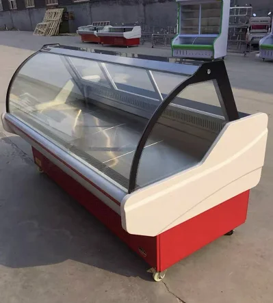 Curved Glass Refrigerated cheese/deli/meat/salad Display Case