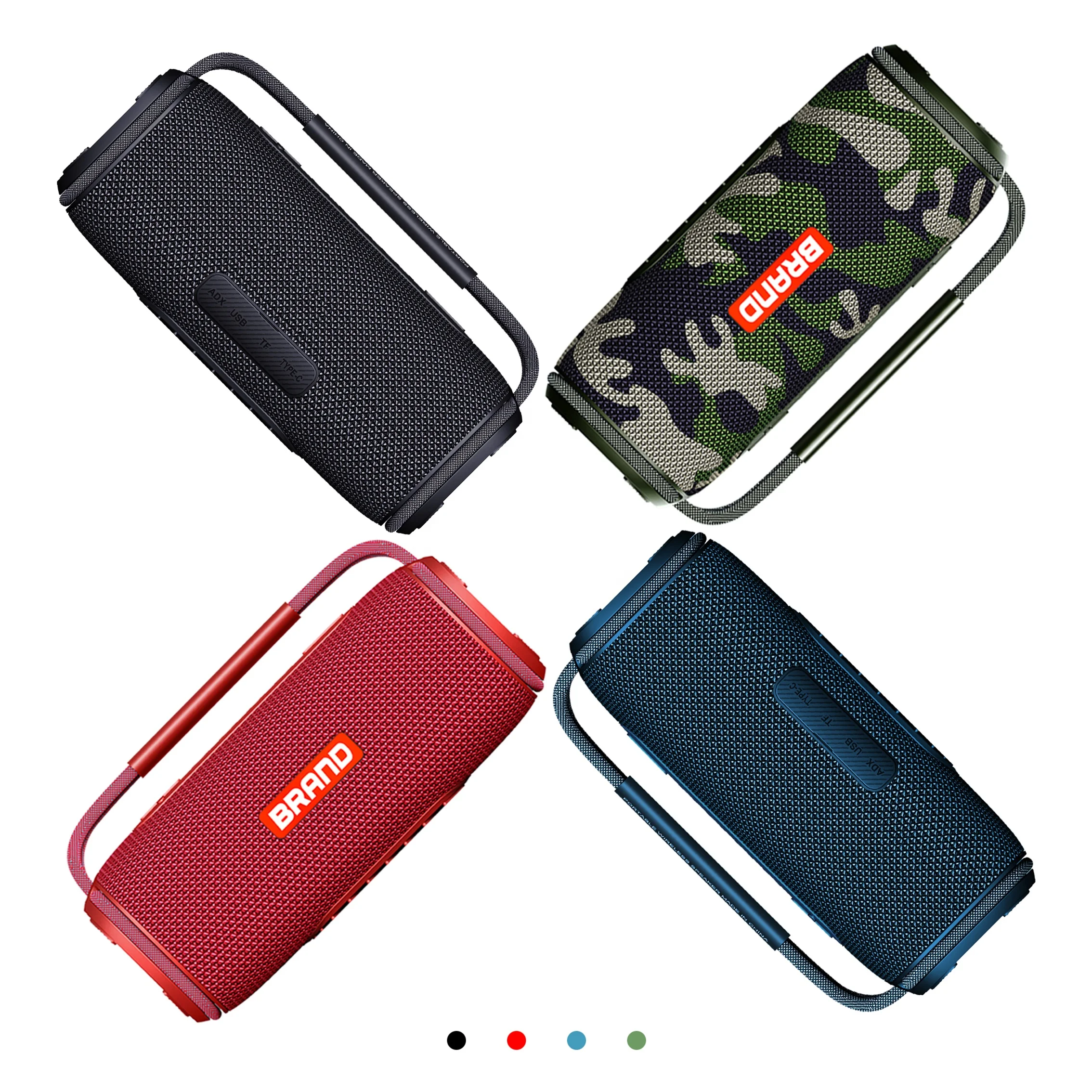 20w Portable Music Parlante Bluetooth Stereo Loud Speaker Outdoor Wireless With LED Light