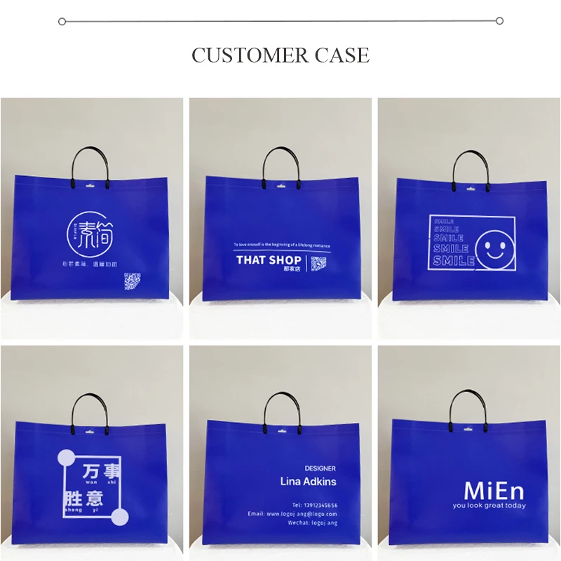 Wholesale environmentally-friendly degradable non-woven handbag free design LOGO gift shopping packaging clothes bag.