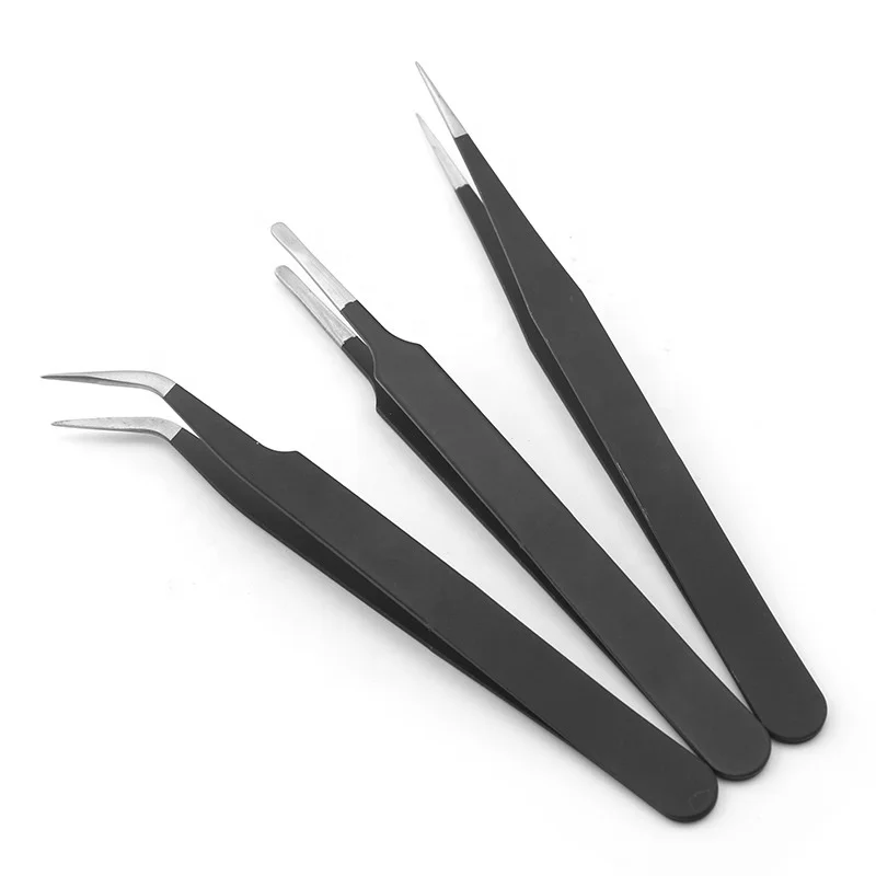 Tweezers Factory Paper Craft Weeding Tools 3pcs Set Tweezers Plucking Vinyl Eyebrow Tweezers