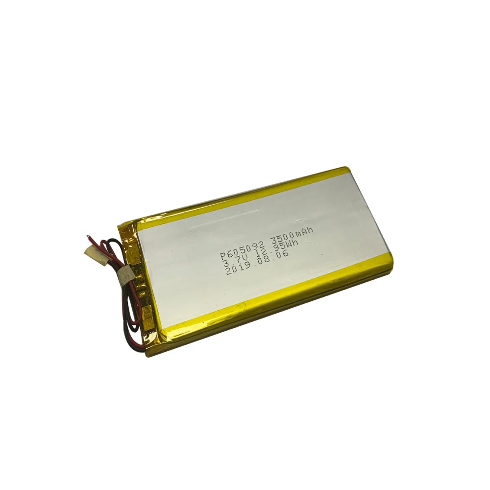 Li ion Battery 3.7V 605092 3500mAh for solar Power bank