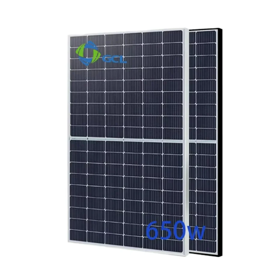 Germany Hot Sell N-Type Mono Solar Panels 650 W Bifacial Dual Glass Topcon Power OEM PERC Half Cell GCL Grade Tier 1