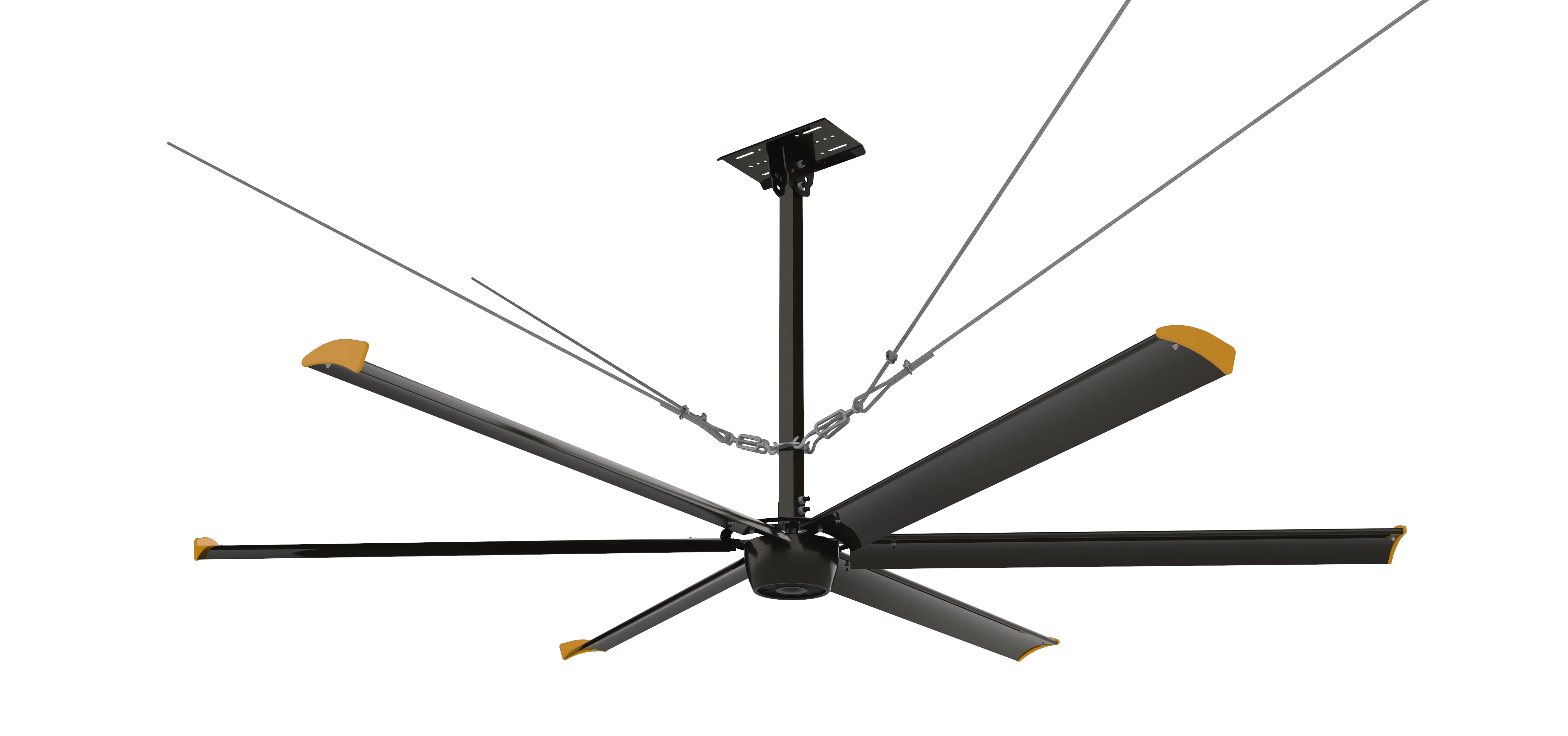 11ft  Large Air Volume 0.5KW Commercial HVLS Ceiling Fans