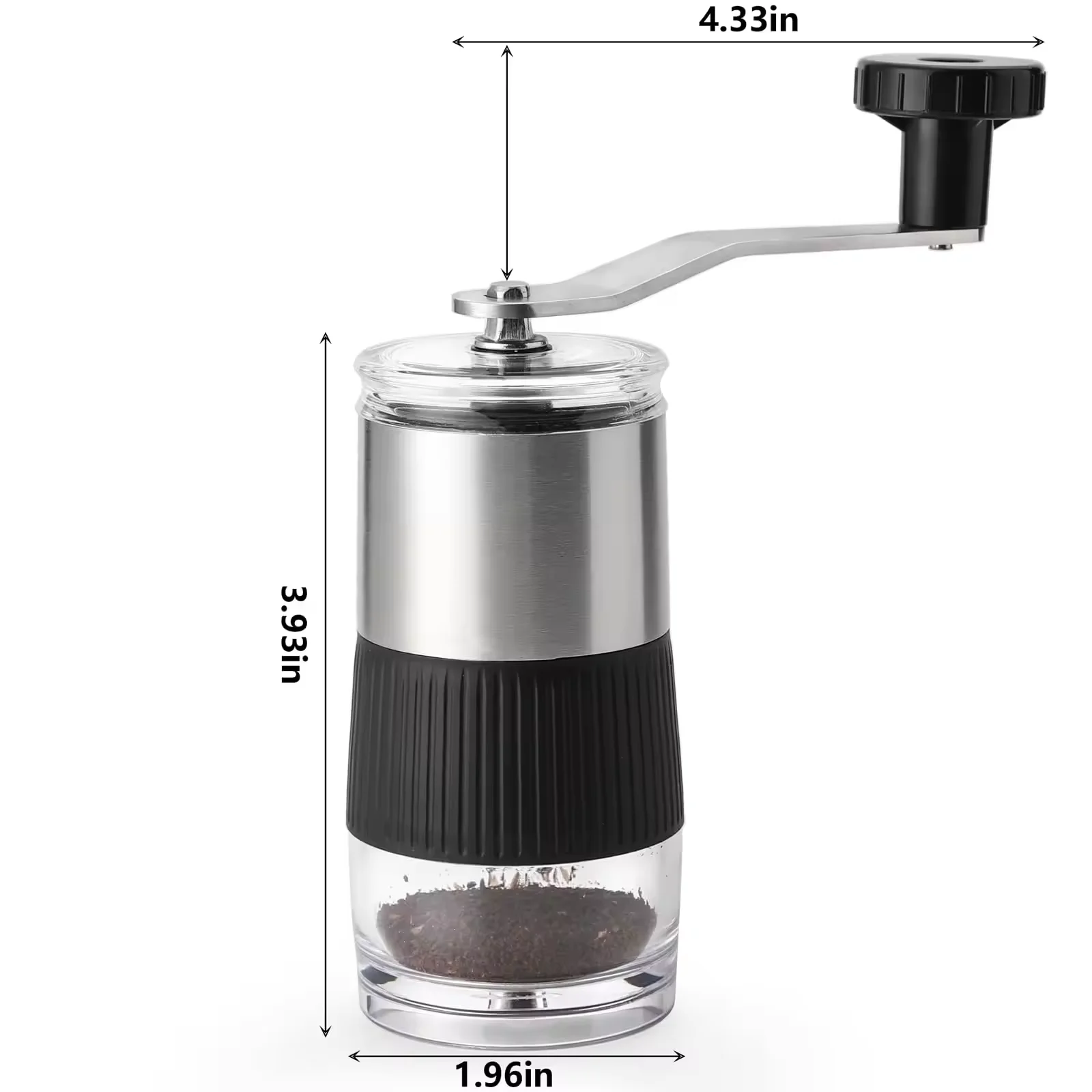 Mini Stainless Steel Manual Coffee Beans Mill With Adjustable Setting
