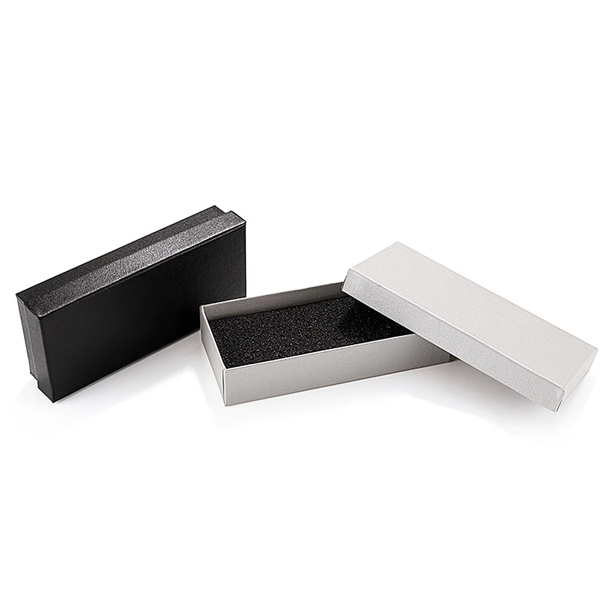 Custom Black White Sleeve Quartz Strap With Box Watch Packaging With EVA Watch Storage Box