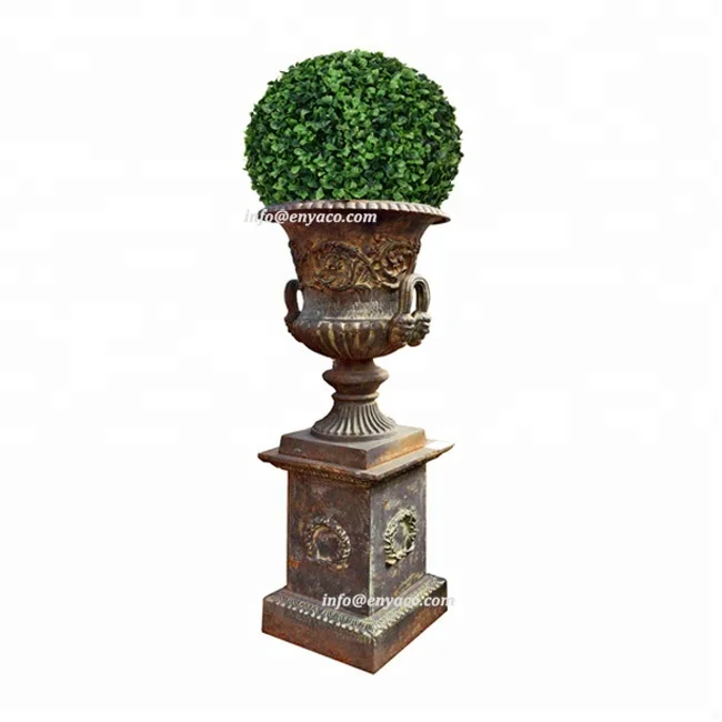 Metal American Style Cast Iron Urn Decoration for Events Party Garden Outdoor Pation Supplies Cast Iron Flower Pots & Planters