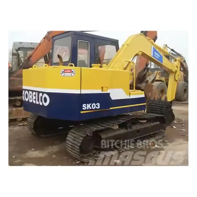 Строительство подержанной техники оптом б/у Kobelco SK03 дешевые экскаваторы для продажи
