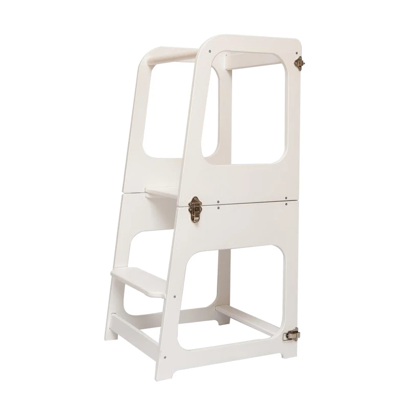 
High quality colorful learning tower collapsible child kitchen standing 