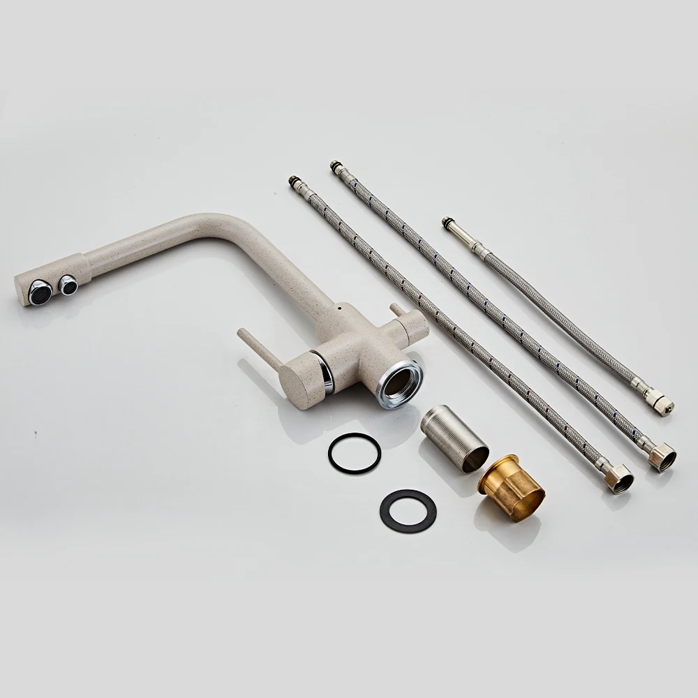 Sanitary Ware Polished Ceramic Single Hole Water Filter Top Kitchen Faucet