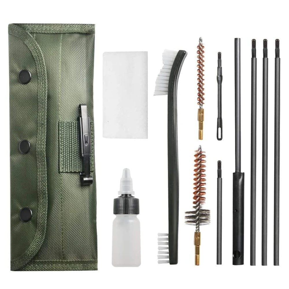 11 pcs Gun cleaning brush kit Includes.22 caliber bore brush gun cleaning kit