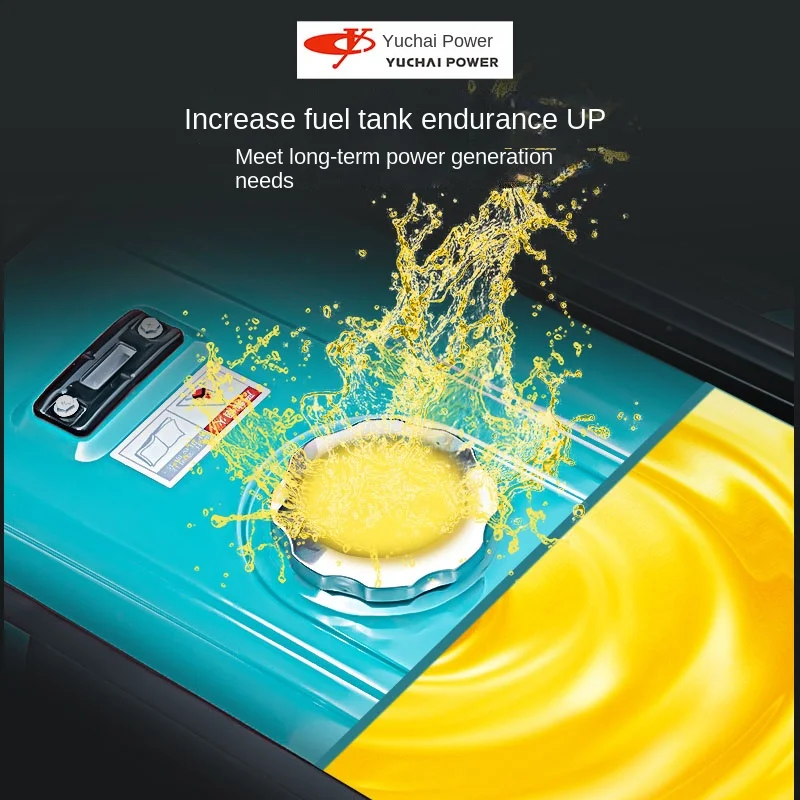 Yuchai 220V Single Three-Phase Small Household Generator 3/5/6/8/10 kW Outdoor with Electric Start New Condition