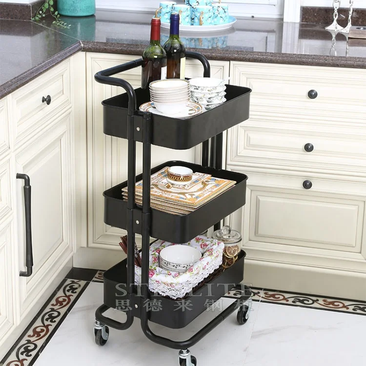 New Home Kitchen Bedroom Storage Utility Rolling Organization on Wheels Cart