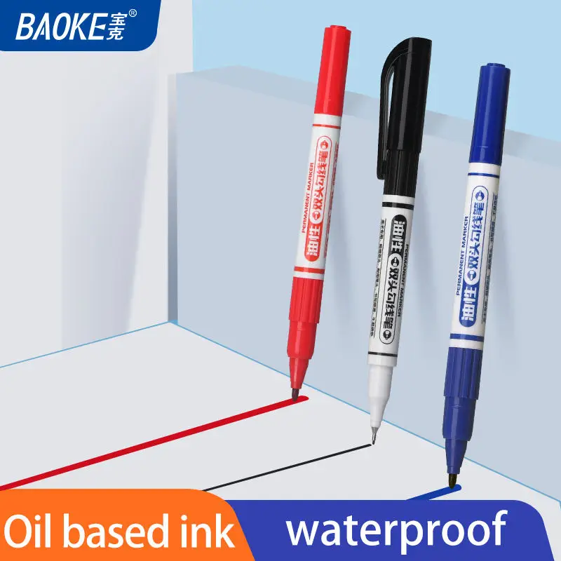 Children Art Marker Set Oil Based Double Headed Pen Permanent Painting Marker Pen