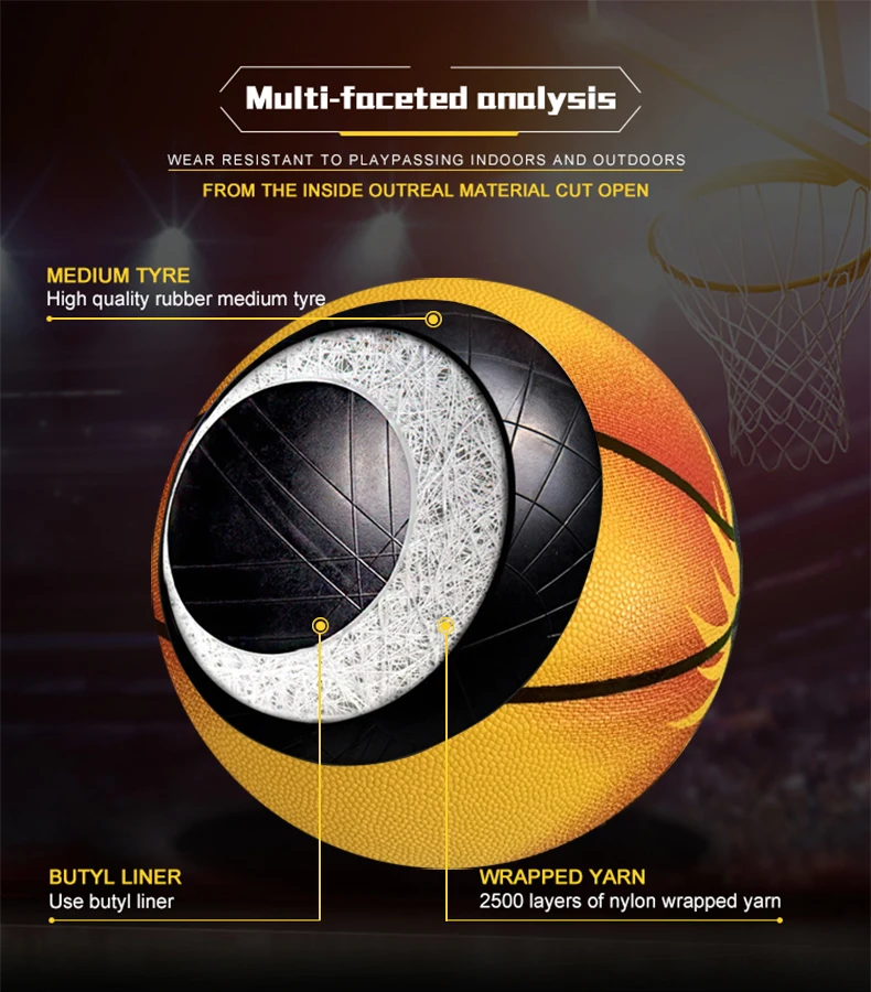 Aolan good rubber basketball color size 5 and 7 standard indoor and outdoor basketball Youth & Adult Basketball
