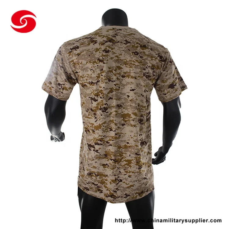 Durable Plain 100% Cotton Desert Digital T Shirt for Saudi Arabia