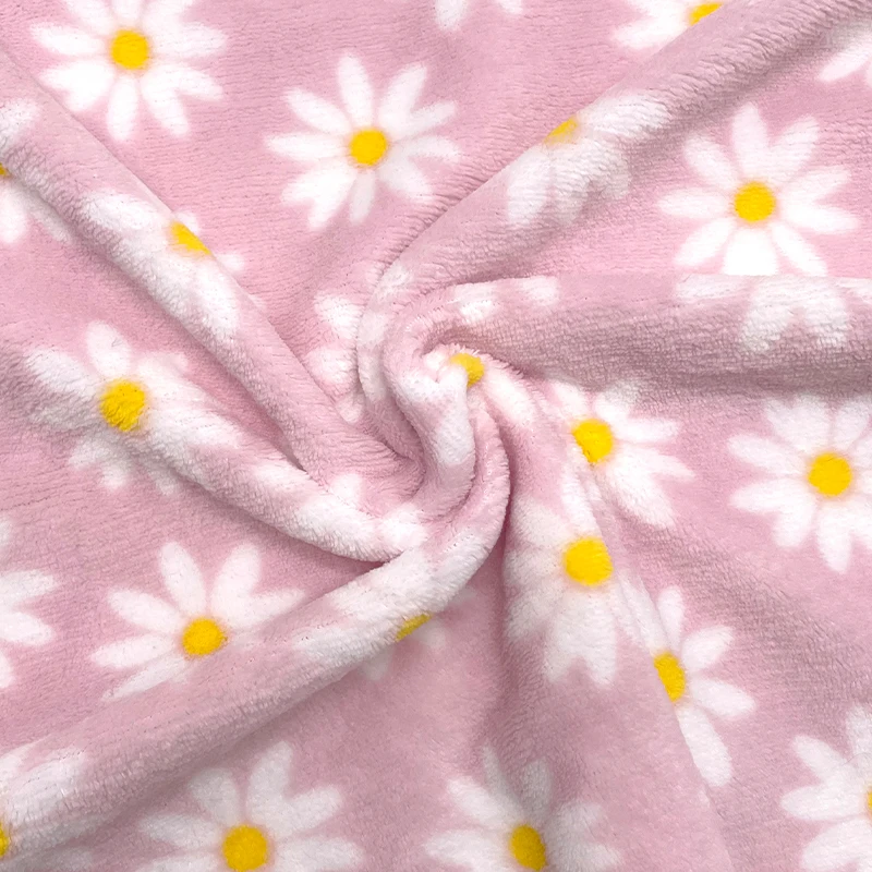 Factory Hot Sale Sherpa Printed Super Soft Blankets Polyester Flannel Cotton Fabric
