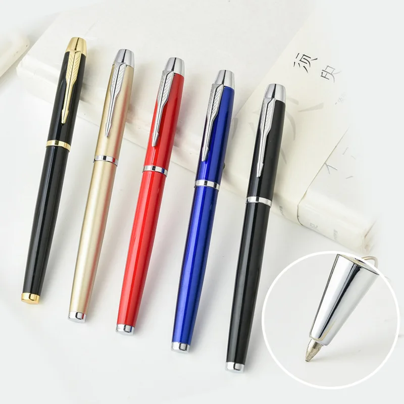 Hot Selling Business Gift Custom Logo Office Hotel Metal Parker Gel Ink Signature Pen