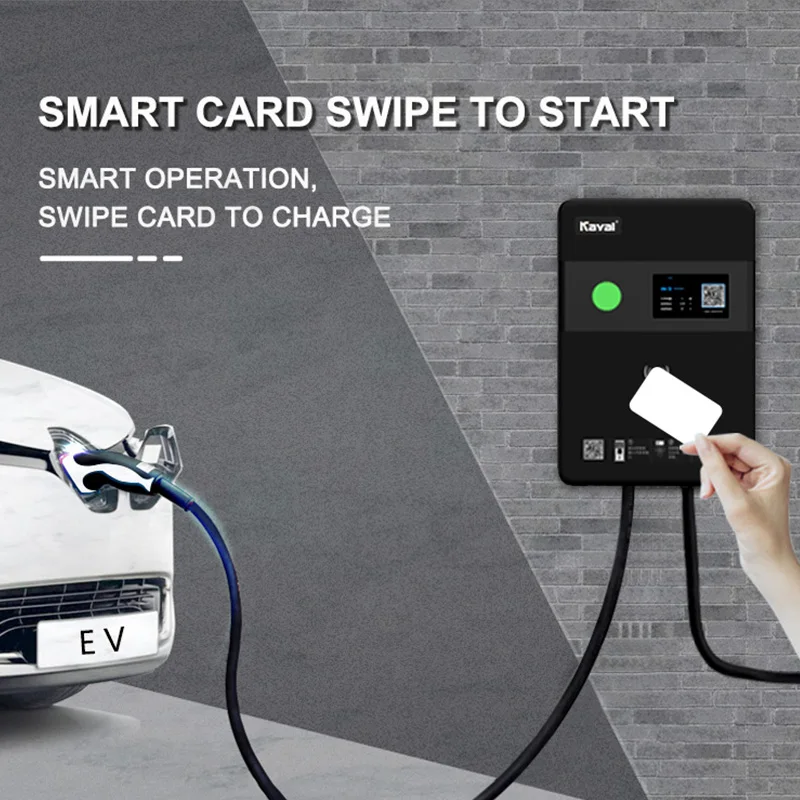 AMPPAL Hot Sell Wallbox 7KW Type2 AC EV Charger Wallbox EV Electric Car Charging Plug 32A Current