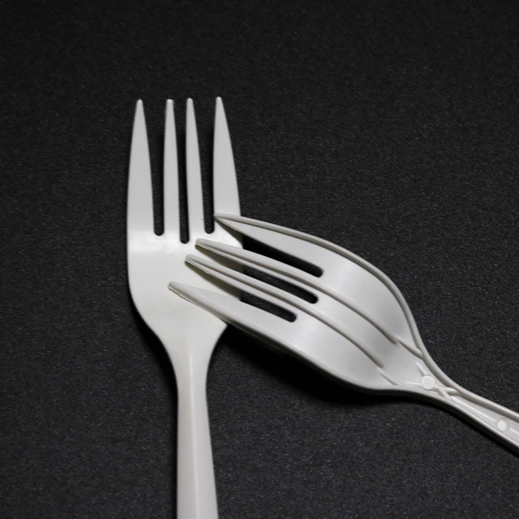 Bio Degradable White Disposable Plastic Fork