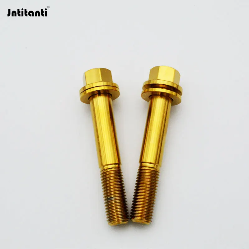 Jntitanti Gr5 titanium flange bolt fastener screws bolt for Motorcycle