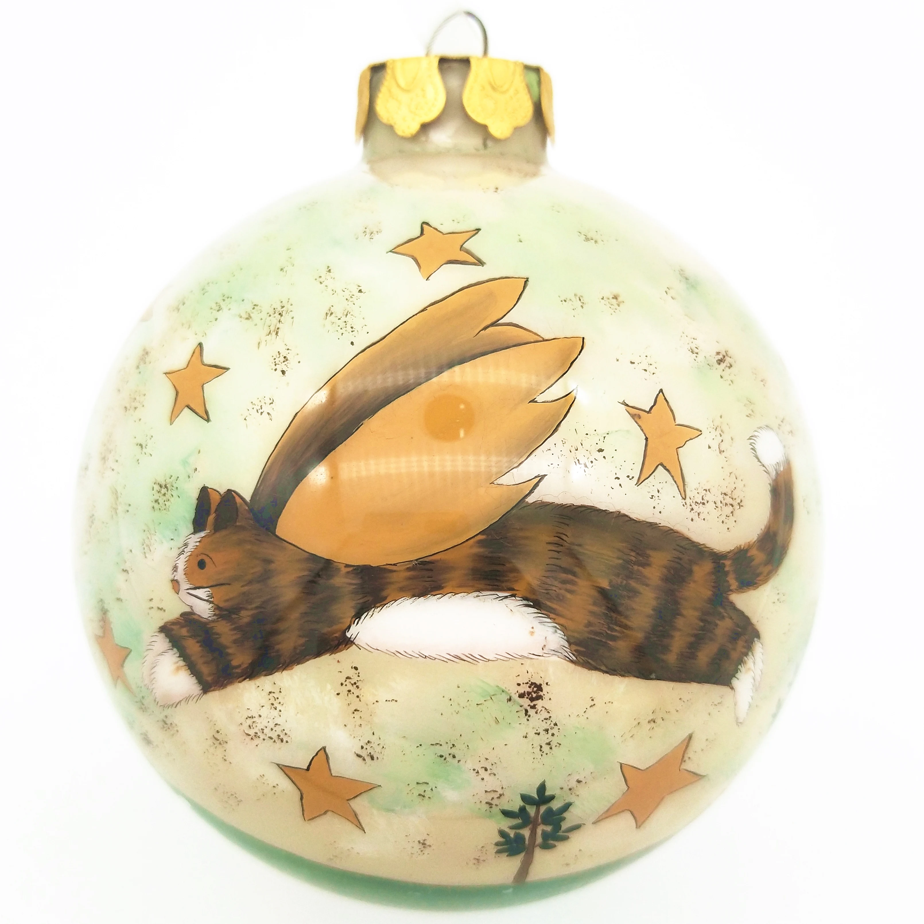 80mm Customized Christmas Glass Ball Ornaments