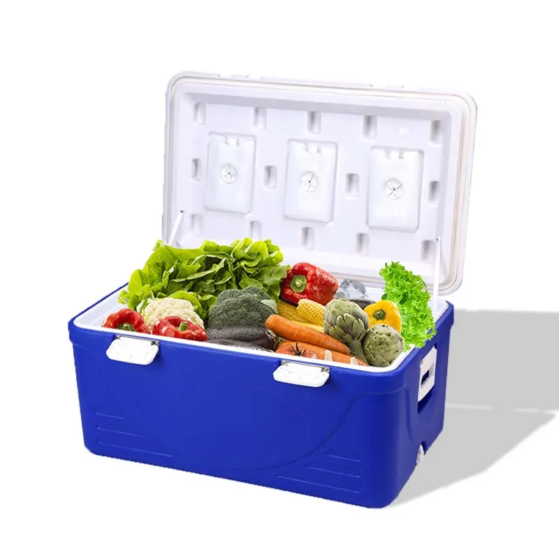 Пластиковый охлаждающий контейнер для кемпинга с изоляцией объем 110 л