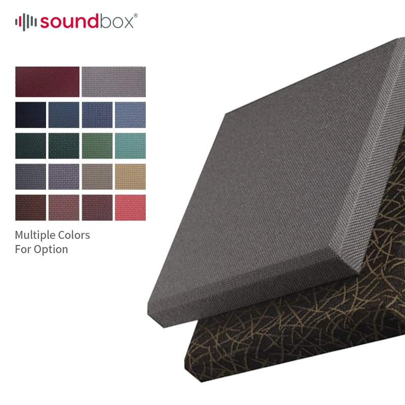 Fabric wall covering acoustic wall panels for recording studio soundproof wall panels home office