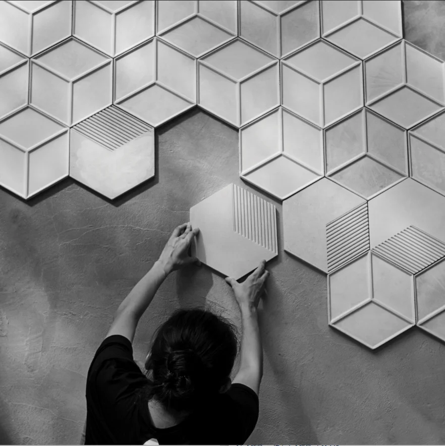 
Bentu Six hexagon design concrete wall tiles 