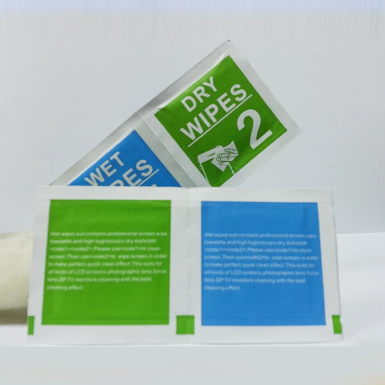 OEM ODM Electronic Factorysupply Screen Cleaning Wet And Dry Wipes Phone Screen Wipes Mobile Phone Screen Cleaner Wipes