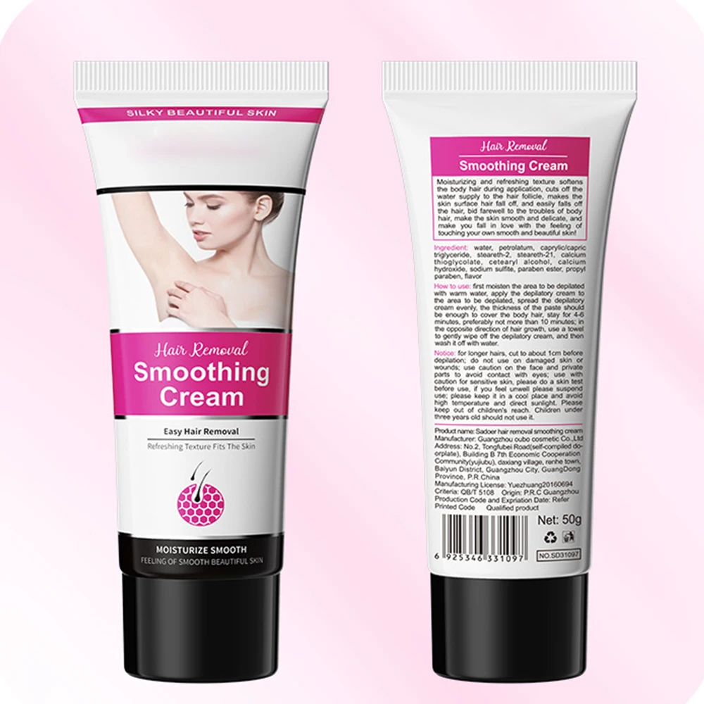 Hot Sale Wholesale Manufacturer Body Hair Removal Cream Painless Flawless Depilatory Cream Gentle & Soothing for Women and Men