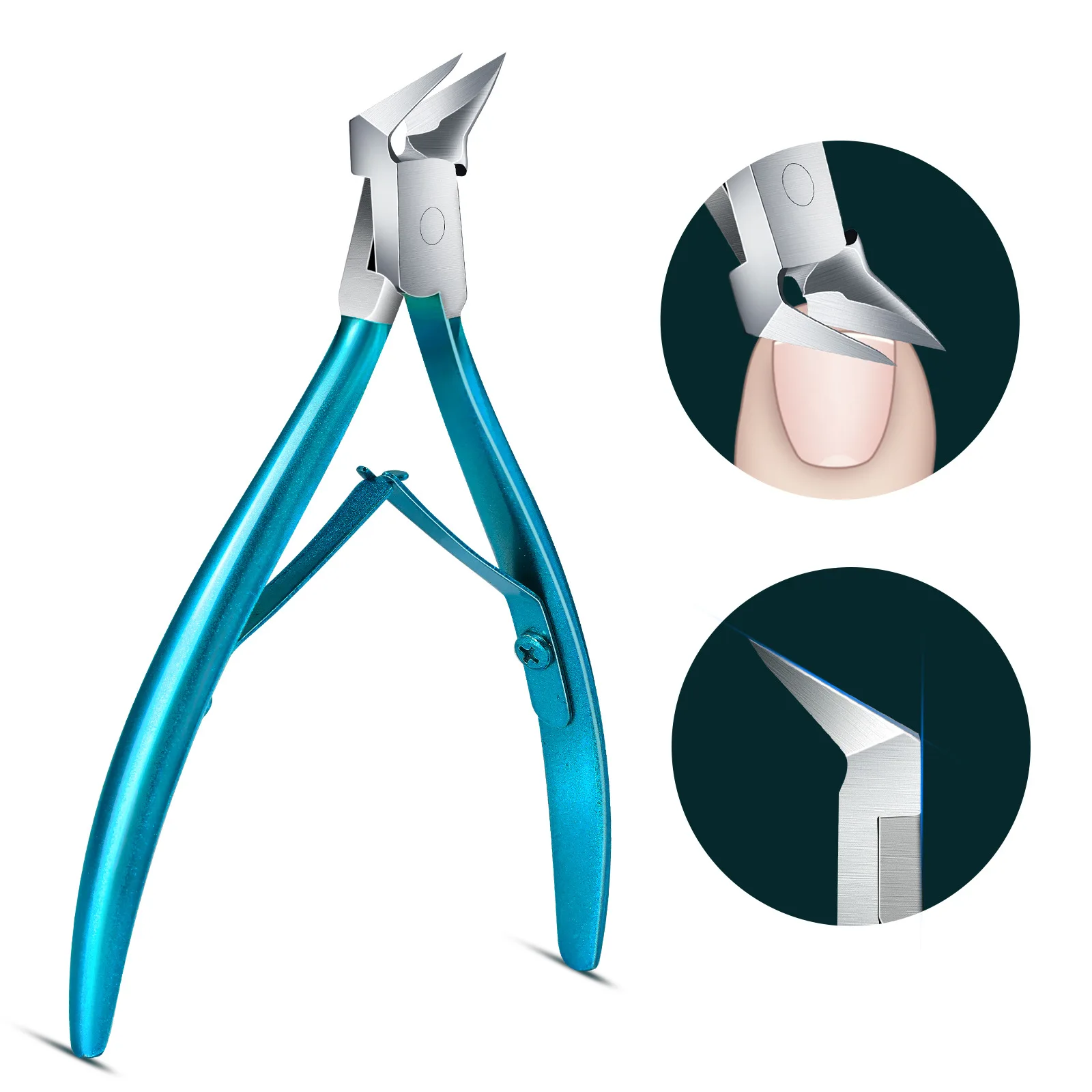 Misscheering 1pc Razor Sharp Cutting Nail Art Manicure Scissors Trimer Dead Skin Remover Pedicure Stainless Steel Cutters