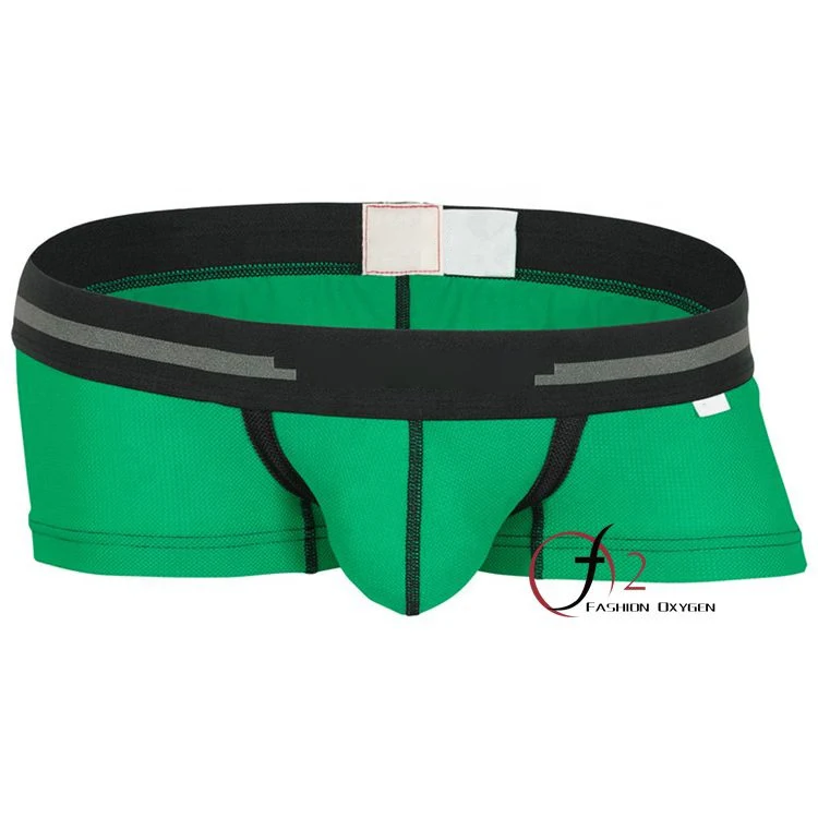 Korea Popular Athletic Underwear Mens Mesh Trunks Water Absorption Dry Quickly Performance Underwear for Man