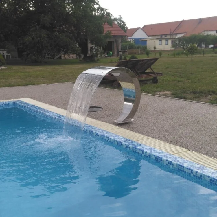 Factory Prices New Design Stainless Steel 304 Home Decoration Indoor Artificial Swimming Pool Waterfall