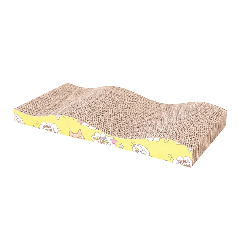 Corrugated Paper Catnip Cat Scratcher Kittens Scratching Board Mat Waved Scratching Post For Cats