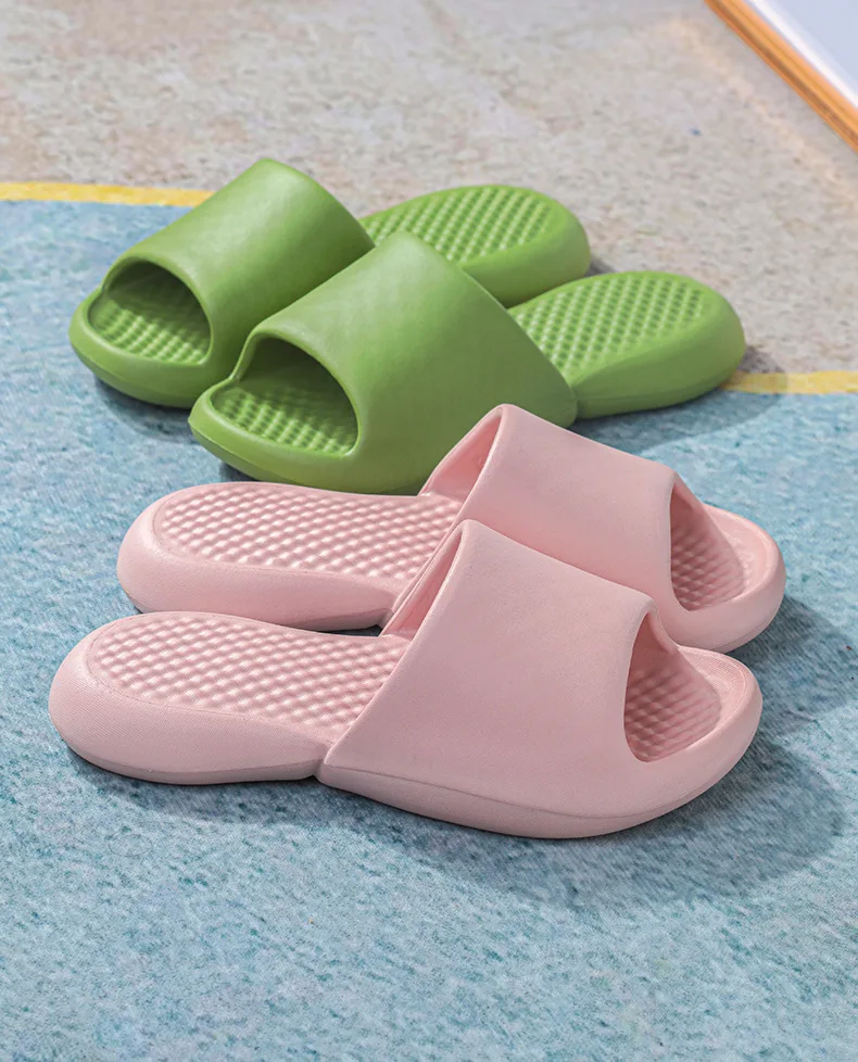 Оптовая продажа, модные Нескользящие резиновые тапочки на толстой подошве для женщин и мужчин