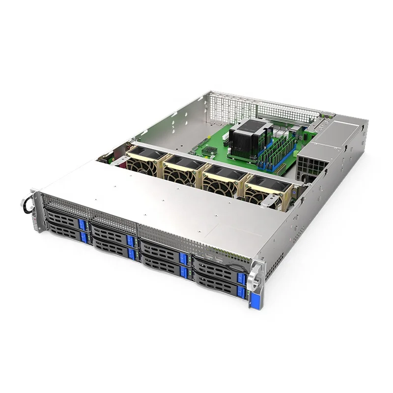 DUGOO KS2108 barebone стойка для сервера с поддержкой 1 x e3-1200v5/v6 4 * ddr4 слоты 8 * sata Горячие разъемы