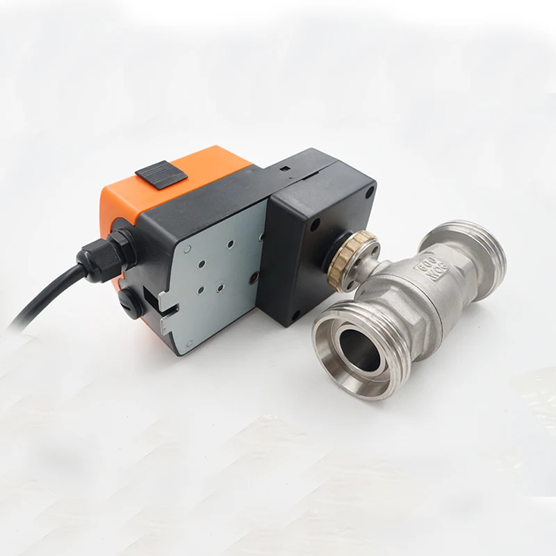 Winvall 24VAC/DC Male Thread Proportional Valves 0-10V 4-20mA Motorized Water Control Valve Electric 2 Way Stainless Steel