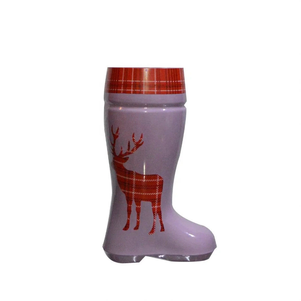 wholesale cowboy ski boot shaped beer shot glass for Christmas gift