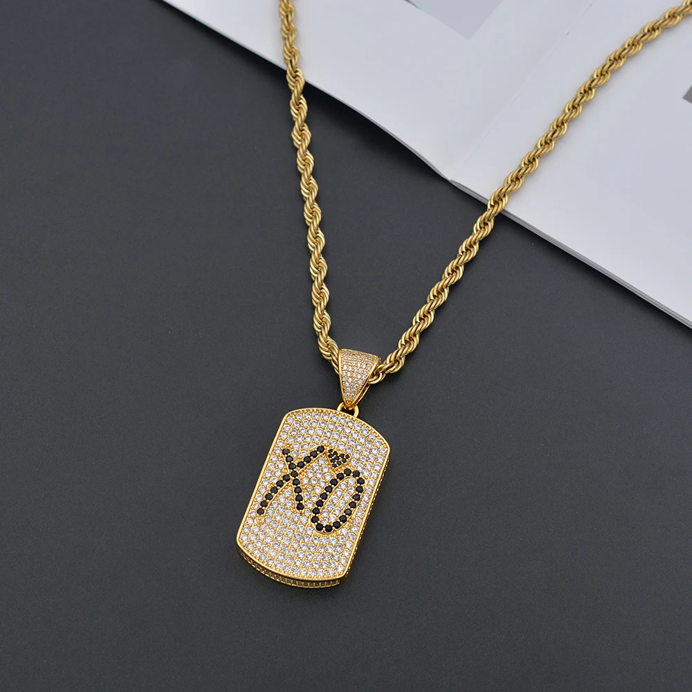2022xoxo pendant Hip Hop Gold plated necklace trend XO brand