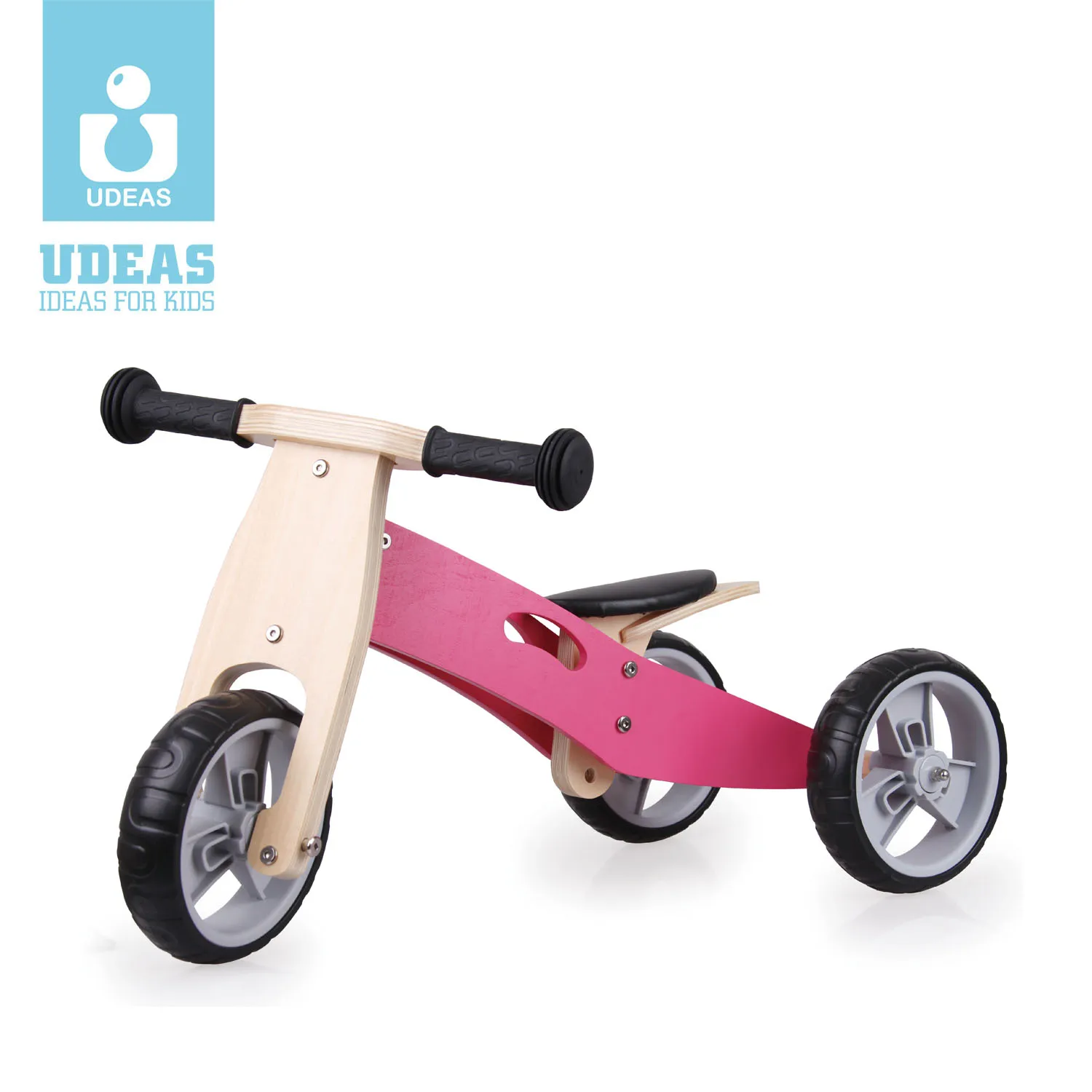 
Quality Mini scooter Children 2 in1 Wooden Balance Bike Early Learning Educational Walking Toys 